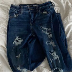 america eagle ripped jean